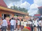 I went with Kaelyn and Davin to celebrate Kathin, a Buddhist religious holiday, in November