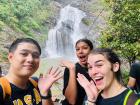 Two friends and I hiked to a large waterfall in our province called Krung Ching Waterfall