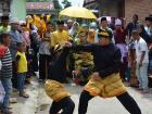 Here is the silat performance honoring the husband