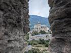 This is a castle built in the 13th century atop a hill in Sion.