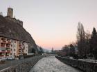 This is the beautiful view while running along the river in my town.