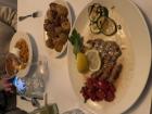 This is my Christmas dinner, spent with a friend in Germany. It was great, but a little pricey!