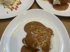 "Milhojas", a puff pastry dessert filled with cream. Yum!