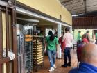 I stopped at this breakfast place during a long bike ride for a "tinto" (coffee) and an "arepa"