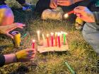 Me and my friends' velitas (candles) at the park!
