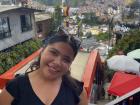 Here I am in Communa 13, a famous neighborhood in Medellin