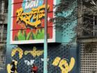 A grafitti artist working on a project in Bogota