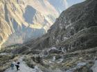 The trail I took down to the bottom of the canyon - it took me hours to cover the distance that a soaring condor can cover in minutes!