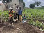All kids have chores to help their family; these kids were helping weed the corn fields when they stopped for a photo shoot!