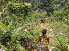 My friend Courtney's village is a lushly forested area