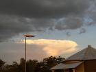 A storm arriving over the chief's judgement building