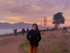Me in front of the Golden Gate Bridge during high school