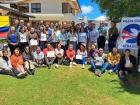 Peace Corps volunteers and their Ecuadorian counterparts