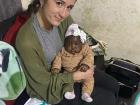 Me with baby Apryl in 2023