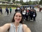 Con los estudiantes de la Unidad Educativa San Pablo 