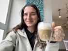 Con mi café favorito en Riobamba