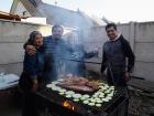 Enjoying moments together around the grill