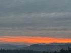 Enjoying a beautiful sunrise over the countryside