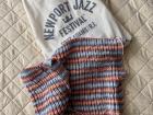 My current project and my bag from the Newport Jazz Festival.