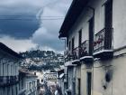 Riding through the narrow streets of the Centro Historico.