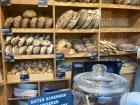 Bread piled high at a local bakery
