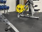 The gym room at my dormitory is pretty tiny, but I can still get a good workout in! 