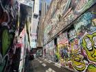 A cool picture that I took at Hosier Lane, one of the most famous graffiti streets in Melbourne.