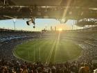 Even though I got to the game way before it started, the stadium was already packed! 