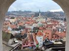The view from the castle at Cesky Krumlov, the absolute dreamiest town I've ever seen!