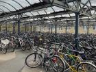 Bike parking near the train station