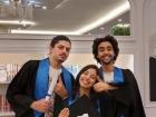 Nadir and friends on high school graduation day