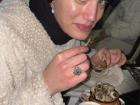 Trinity with her snails