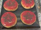 Morocco has Dunkin too - here's some Moroccan flag donuts