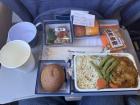 Hindu meal during flight to Osaka