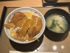Katsudon and miso soup