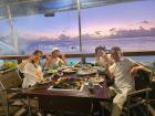 A perfect seaside dinner with family