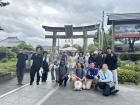 We met at the entrance to Hirai Jinja (a shinto shrine) 