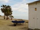 Walked 25 minutes out of the city to a  more remote beach to find this restaurant cooking "paella" on the beach