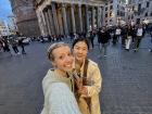 Piazza outside the Pantheon in Rome!
