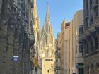 Beautiful cathedral in Barcelona. I thought the sun hitting it was very beautiful