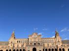 This is a picture of the Plaza de España, one of Seville's greatest landmarks.