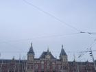 Outside view of the Rijksmuseum with many clouds!