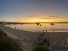 Here is a beautiful beach runset I watched with my host family