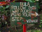 Bula means hello, but they also use it as a "woohoo" phrase. They said it a lot on the zipline
