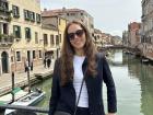 Here I am, walking along the canals in Venice!