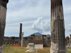 This was a beautiful view of Mount Vesuvius (an active volcano) and some ruins at Pompeii. 