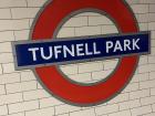 This is one what one of the Tube station signs looks like! 