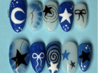 These are a few of her nail designs, highlighting her talent.