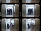 A photo booth mimicking the New York Subway