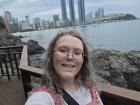 You can see Haeundae Beach from Dongbaekseom Island